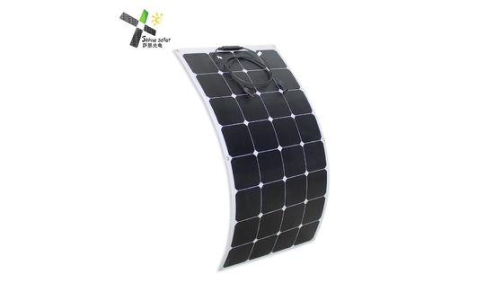গাড়ি বোটের জন্য 12V 110W পাতলা নমনীয় সৌর প্যানেল মনোক্রিস্টালাইন সোলার মডিউল