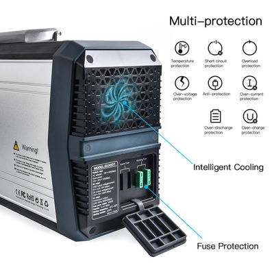 ইউপিএস 500W পোর্টেবল পাওয়ার স্টেশন জেনারেটর মোবাইল পাওয়ারস্টেশন ক্যাম্পিং ইউএসবি ডিসি এসি আউটপুট সহ