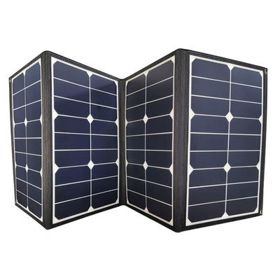 DC এবং USB আউটপুট সহ PVDF পোর্টেবল 80w ফোল্ডেবল সোলার প্যানেল চার্জার
