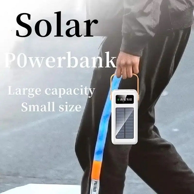 30000mAh 100000mAh 120000Mah সোলার চার্জার বিচ্ছিন্নযোগ্য কেবল সোলার পাওয়ার ব্যাংক