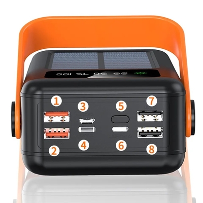 30000mAh 100000mAh 120000Mah সোলার চার্জার বিচ্ছিন্নযোগ্য কেবল সোলার পাওয়ার ব্যাংক