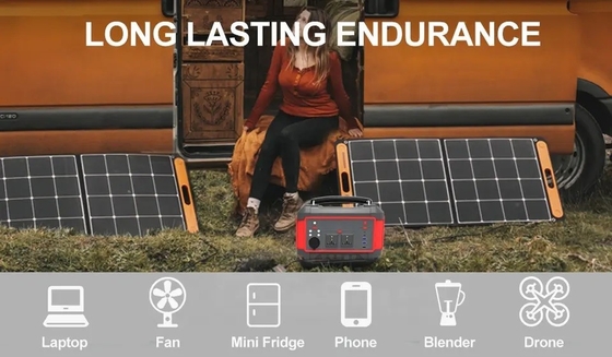 600W ইউএসবি দ্রুত চার্জ সৌর জেনারেটর পোর্টেবল লিথিয়াম ব্যাটারি পাওয়ার স্টেশন এসি ডিসি