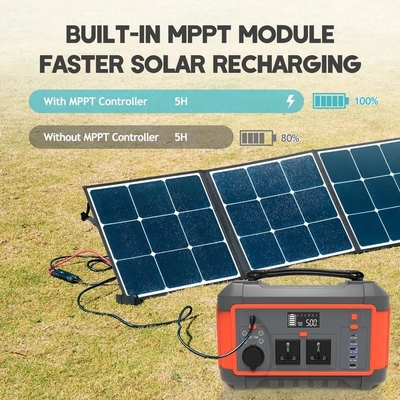 600W ইউএসবি দ্রুত চার্জ সৌর জেনারেটর পোর্টেবল লিথিয়াম ব্যাটারি পাওয়ার স্টেশন এসি ডিসি