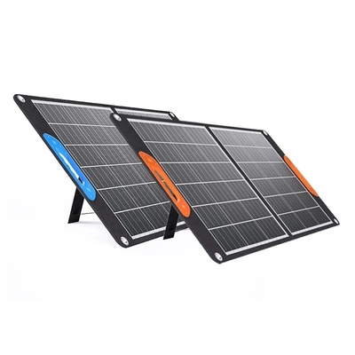 60W 100W 150W বহনযোগ্য ভাঁজ সৌর প্যানেল 200W বহিরঙ্গন ক্যাম্পিং জন্য