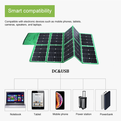 ব্যাটারি পাওয়ার স্টেশন 18V এর জন্য 300w ফোল্ডেবল সোলার প্যানেল সোলার পাওয়ার চার্জার