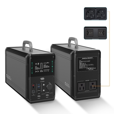 1380Wh 3000W পোর্টেবল মিনি সোলার প্যানেল জেনারেটর সিস্টেম কিট