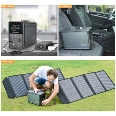 1380Wh 3000W পোর্টেবল মিনি সোলার প্যানেল জেনারেটর সিস্টেম কিট