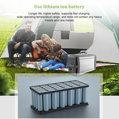 সৌর প্যানেল সহ 1000w ছোট পোর্টেবল পাওয়ারস্টেশন 220v জেনারেটর