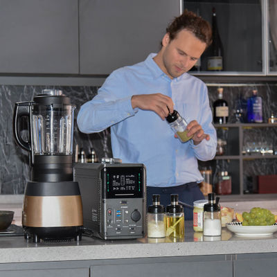 পোর্টেবল সোলার ব্যাকআপ জেনারেটর পোর্টেবল পাওয়ার স্টেশন 1000w 220v