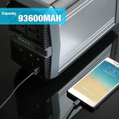 300W সোলার চার্জড লিথিয়াম পাওয়ার জেনারেটর 220v AC আউটলেট