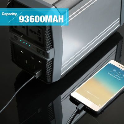 হোম ব্যাকআপ ব্যাটারির জন্য AC110V-220V সোলার জেনারেটর স্টেশন 300W