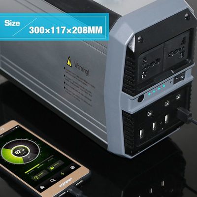 হোম ক্যাম্পিং আরভির জন্য 300W লিথিয়াম ব্যাটারি জরুরী সোলার জেনারেটর স্টেশন