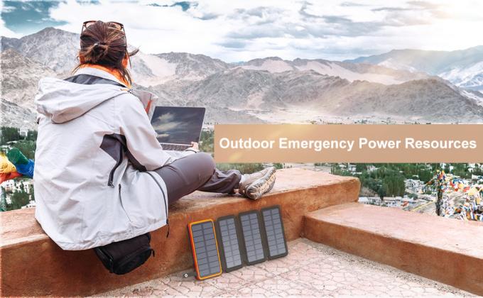 মোবাইল ফোনের জন্য OEM 25000mAh 6W সোলার চালিত পাওয়ার ব্যাঙ্ক চার্জার প্যানেল 6